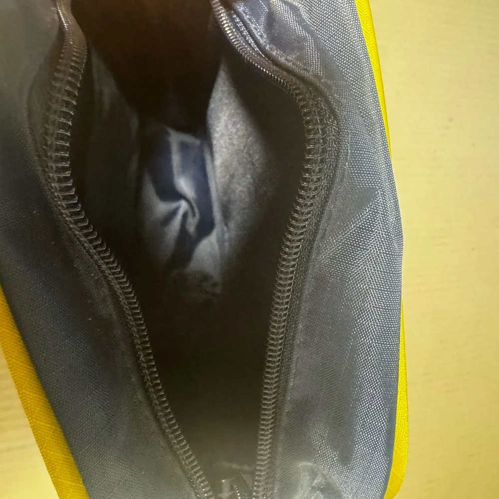 Nautica Unisex Navy and Yellow Messenger Bag